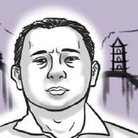 短小的小女人的脸部感受不稳定