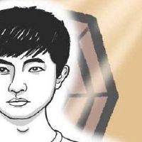 露面的女人脸上有自己的业务