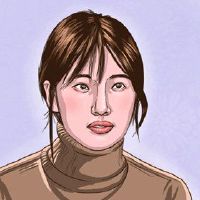 女性的脖子，揉捏，容易招聘人