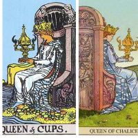 塔罗牌圣杯女王阳性/阳性品牌意义分析