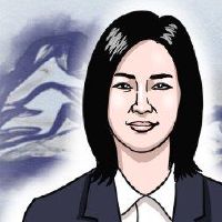 真正的女性脸眉根