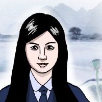 幸福的女人是在两个眉毛上，有一个富有而富有的