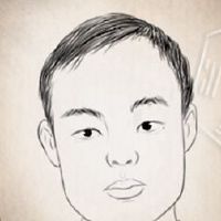 情绪上独特的男人脸典型的三颗心