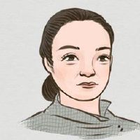 最好的女人面对黑色和白点