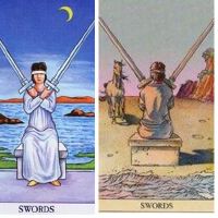 塔罗宝剑2积极情绪堡垒分析