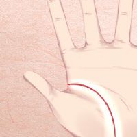 女性的右手情绪线得分三叉，如何促进祝好运