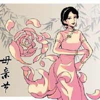 母亲节英语贺卡问候一点