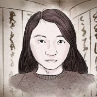 带有嘴唇的妇女面对三个暮色，四个感受不稳定