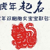 虎年双胞胎女宝宝取名字
