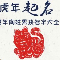 虎年陶姓男孩名字大全