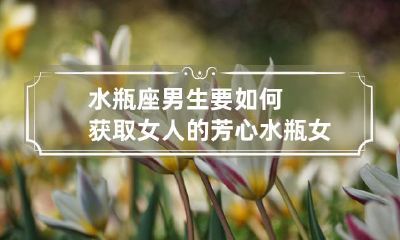 如何让水瓶座男生赢得女心？探究水瓶女心目中理想伴侣的特质