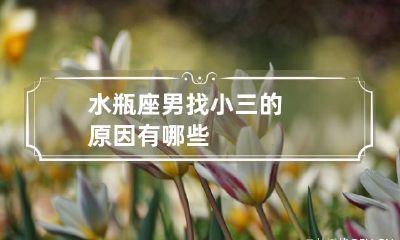水瓶座男为何会去寻找小三，可能的原因有哪些呢？