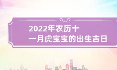2022年农历十一月有哪些适宜出生虎宝宝的吉日？冬月中哪天适宜迎接这个新生命的到来？