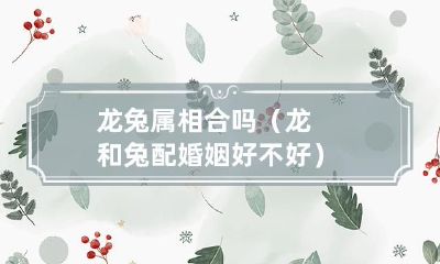 龙和兔的属相配对是否适合结婚？