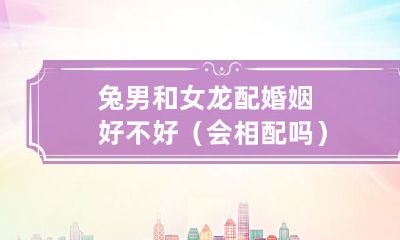 能否达成完美契合？探讨兔男与女龙的婚姻匹配性