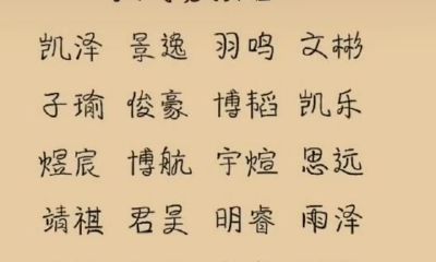 优选84个意义非凡的男宝宝名字，让你肯定不会为起名字而犯愁