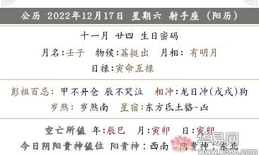 2022年十一月二十四日财神方位在哪？今日宜忌查询