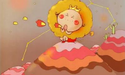 狮子座美甲的设计图案