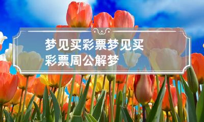 梦见买彩票 梦见买彩票周公解梦
