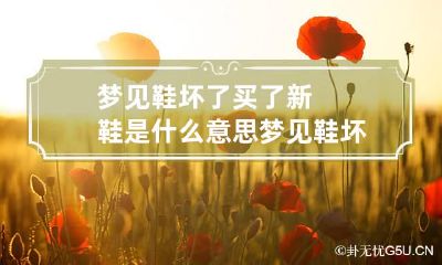 梦见鞋坏了买了新鞋是什么意思 梦见鞋坏了买了一双新鞋