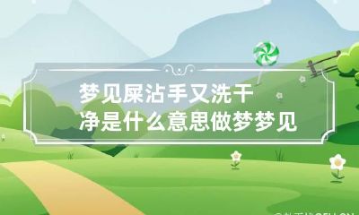 梦见屎沾手又洗干净是什么意思 做梦梦见屎沾手上