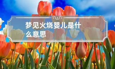 梦见火烧婴儿是什么意思