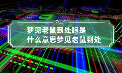 梦见老鼠到处跑是什么意思 梦见老鼠到处跑是什么征兆