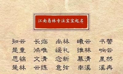 起名字轻轻松松，400个超好听有创意的名字，助你解决起名字的苦恼