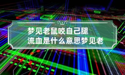 梦见老鼠咬自己腿流血是什么意思 梦见老鼠咬了自己的腿