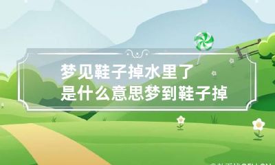 梦见鞋子掉水里了是什么意思 梦到鞋子掉水里是什么意思