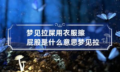 梦见拉屎用衣服擦屁股是什么意思 梦见拉粑粑蹭衣服上