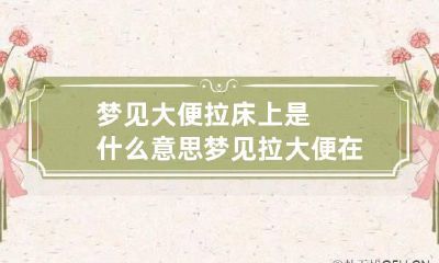 梦见大便拉床上是什么意思 梦见拉大便在床上是什么意思