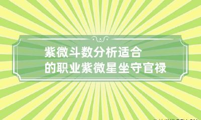 紫微斗数分析适合的职业 紫微星坐守官禄宫从事公职行业