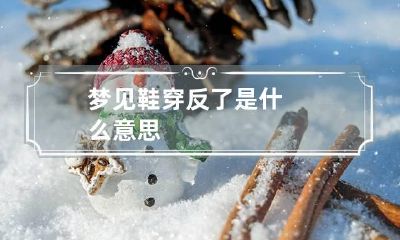 梦见鞋穿反了是什么意思
