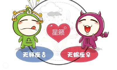 天秤座和天蝎座星座的配对指数