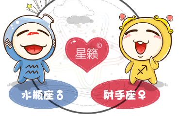 水瓶座和射手座星座的配对指数