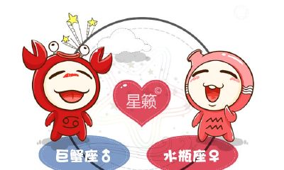 巨蟹座和水瓶座星座的配对指数
