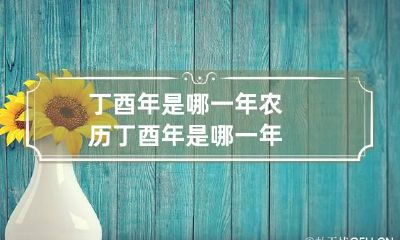 丁酉年是哪一年 农历丁酉年是哪一年