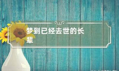 梦到已经去世的长辈