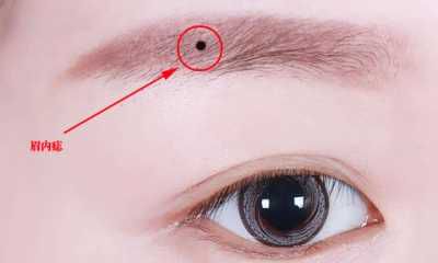 女人眉中有痣