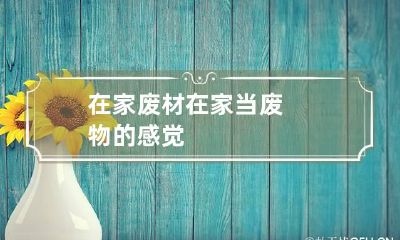 在家废材 在家当废物的感觉