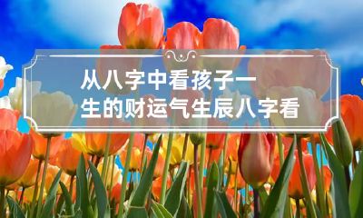 从八字中看孩子一生的财运气 生辰八字看财运