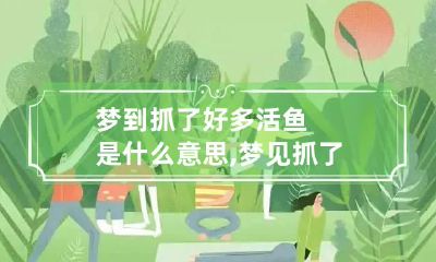 梦到抓了好多活鱼是什么意思,梦见抓了几条大活鱼