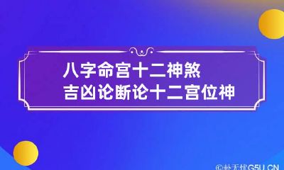 八字命宫十二神煞吉凶论断 论十二宫位神煞断吉凶