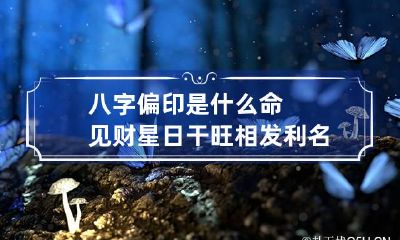 八字偏印是什么命 见财星日干旺相发利名