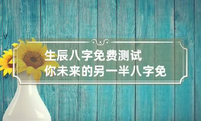 生辰八字免费测试你未来的另一半 八字免费算未来另一半