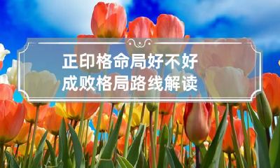 正印格命局好不好 成败格局路线解读