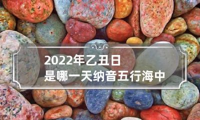 2022年乙丑日是哪一天 纳音五行海中金命
