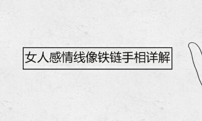 女人感情线像铁链手相详细说明