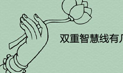 双重智慧线有几种种类手相八字命理分析